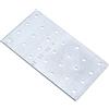 Keple Piastra di Giunzione per Traversine 80x160x2 mm Piastra di Giunzione Piana Staffe per Legno per la Riparazione e Fissaggio in Acciaio Zincato Piatta Staffa Forata Connettore Piatto (5pezzi)
