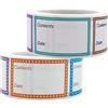 SLIVERBA 1000pz Etichette Adesive per Alimenti, Etichette Congelatore （2 Rotolo 2.5x 4 cm）, Etichette Rimovibili Impermeabili per Alimenti Congelati, Etichette per Data per Alimenti
