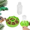 Norhogo Distributore Acqua per Rettili, con Borraccia Adatto per Piccoli Animali Come Tartarughe, Lucertole, Criceti Verde