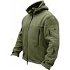 vokkrv Giacca In Softshell Da Uomo Con Cappuccio Giacche Tattico Outdoor Militare Impermeabile Antivento Calde Giubbotto tattiche invernale per lavoro, corsa, pesca, caccia, arrampicata