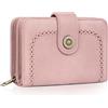 TEUEN Portafoglio Donna in PU Pelle Portamonete Vintage di Blocco RFID con Multipli Scomparti per Carte 1 Finestra di Identificazione Regali di Natale