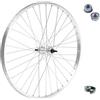 MADICKS RUOTA/CERCHIO ANTERIORE 26 X 1.75 BICI ATTACCO STANDARD ALLUMINIO/ACCIAIO 26X1.75 OLANDA - BICICLETTA CITY BIKE - PASSEGGIO - GRAZIELLA - MTB DADI DI FISSAGGIO E FLAP INCLUSI