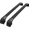 accessorypart Compatibile con Opel Mokka X (J13) 2016-2019 ACE-2 Barre Tetto Portapacchi Auto Barre Portatutto Nero Alluminio 2 Barre
