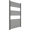 ERCOS Scaldasalviette Termoarredo Bagno Dimensioni 750x1200 MM Radiatore Colore Quarzo Opaco , Attacchi da 1/2 Fornito Con Kit Montaggio