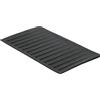 GROHE Gocciolatoio, Tappetino scolapiatti antiscivolo sopra il lavello della cucina, 450 x 250 mm, Resistente al calore, Lavabile in lavastoviglie, Silicone, Nero, 40872K00