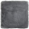 -LUXOR- living Coste - Cuscino per sedia in pelliccia sintetica per soggiorno, 40 x 40 cm, rettangolare, colore antracite, set da 4 pezzi