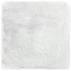 -LUXOR- living Coste - Cuscino per sedia in pelliccia sintetica per soggiorno, 40 x 40 cm, rettangolare, bianco, set da 4 pezzi