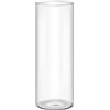 LIBOOI Vaso cilindrico in vetro, 30 cm, grande vaso da fiori per centrotavola, vaso alto in vetro per erba di pampa, portacandele rotondo per soggiorno, bagno, decorazione della casa, 10 x 30 cm