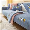 YWQJL Copertura Divano Copridivano 4/3/2/1 Posti Con Braccioli Destra Sinistra Impermeabile Angolare,copridivano Angolare Con Penisola Universale, Antiscivolo Fodera Sofa Cover Set L Shape,U-90x240cm