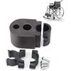 Zyyini Supporto per bastone da passeggio per sedia a rotelle, supporto per bastone da passeggio per deambulatori, telai e deambulatori