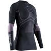 GRUPPO 14 X-Bionic Energy Accumulator 4.0 Maglia Girocollo Maniche Lunghe Donna, Charcoal/