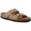 Birkenstock Sandali Arizona in pelle Oliata Tabacco Brown Unisex Calz.Stretta