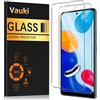 Vauki 2 Pezzi Pellicola Compatibile con Xiaomi Redmi Note 11S/Note 11 6.43, 9H HD Vetro Temperato per Redmi Note 11S 4G,9H Hardness HD Anti-Graffio Facile Installare Senza Bolle