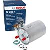 Bosch Filtro Diesel per Auto Bosch N2067 - Separa le particelle e l'acqua dal carburante, protegge il sistema di iniezione