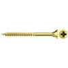fischer Viti per truciolato 3,0 x 35 mm, testa svasata, zincate gialle, filettatura intera Phillips