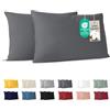 Dreamzie - Federa Cuscino 40x60 cm - Set da 2-100% Cotone - Antracite