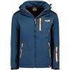 Geographical Norway Tanada Men - Softshell Uomo Impermeabile Con Cappuccio - Abbigliamento Giacca Vento Tattica Outdoor - Escursionismo - Trekking Autunno Invernale Primavera (Nero L)