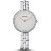Swarovski Cosmopolitan Orologio, con CristalliSwarovski e Bracciale di Metallo in Acciaio Inossidabile, Meccanismo al Quarzo, Tono Argentato