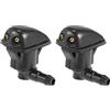 X Autohaux Ugello Spruzzatore per Parabrezza per Toyota Yaris 04-05 - 2 Pezzi Nero