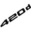 MCK Auto 420d nero lucido bagagliaio posteriore logo emblema Tuning per F32 F33 F36 HB2L3