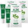 Equilibra Aloe Contorno Occhi Sensitive Crema ad Effetto Liftante per Borse e Occhiaie Azione Levigante con Acido Ialuronico Pelle Idratata - 3 Flaconi da 15ml