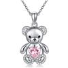 ONEFINITY Collana in argento Sterling 925 con ciondolo a forma di elefante, anatra, rana, capibara, scoiattolo, procione, regalo per donne e ragazze, one size, Argento sterling, Non pietra preziosa
