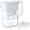Waterdrop Caraffa Filtrante per Acqua da Frigo Elfin con Filtro per 3 Mesi, 2,5L, Riduce Fluoruro, Cloro e Altro, Certificata NSF, Senza BPA, Bianco (Filtro di Ricambio: WD-PF-01A Plus)