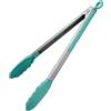 U-Taste Pinza da Cucina in Silicone, resistente a 315°C, 30cm, Verde Acqua | Punte in Gomma Antiaderente ben Sigillate e Manico in Acciaio Rivestito in Silicone e Bloccaggio Liscio