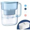 Waterdrop Lucid NSF Certificato 3.5L Caraffa Filtrante Progettata con 1×90 Giorni Filtro, Riduce Piombo, Fluoro, Cloro e Altro, Senza BPA, Blu (Filtro di Ricambio: WD-PF-01A Plus)