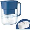 Waterdrop Lucid NSF Certificato 3.5L Caraffa Filtrante Progettata con 1×90 Giorni Filtro, Riduce Piombo, Fluoro, Cloro e Altro, Senza BPA, Blu Classico (Filtro di Ricambio: WD-PF-01A Plus)