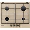 INDESIT TH 642/I AV Piano Cottura da Incasso a Gas 60 cm 4 Fuochi Avena Griglie Smaltate