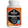 Vitamaze - amazing life Vitamina B12 (1 Anno) Metilcobalamina 1000 mcg 360 Compresse Vegan, Alto Dosaggio de Vitamina B Pura, Integratore de B12 Vitamina senza Additivi non Necessari, Qualità Tedesca.Vitamaze®