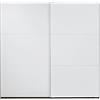Rauch Packs - Armadio a 2 ante scorrevoli Santiago Alpin bianco con 2 ripiani, 2 aste appendiabiti, 218 x 210 x 59 cm (L x A x P)