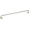 Amazon Basics Bastone per tenda estensibile per interni, con asta curva, da 71 a 122 cm, nichel