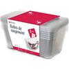 Life Story 5-Pack Scatole Contenitore Portaoggetti Impilabile con Coperchio, Organizzatore Versatile per Strumenti Artigianali e Scarpe, 11L, 38 × 28 × 15 cm