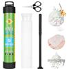OFFCUP Kit in Rete PVA con Forbici, 5 m PVA Mesh Pesca alla Carpa, Accessori per Borsa in Rete PVA con Imbuto e Sistema a stantuffo, Ricarica Rapida per boilie, Esca, Alimentazione