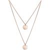 Elli Collana Donna 2 Strati Tendenza Ciondolo Piastra in Argento Sterling 925