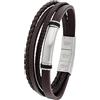 S.Oliver Da Uomo Gioielli - Bracciale In Leder E Acciaio Inossidabiledetails - Classico, Elegantee E Maschile - Perfetto Idea Regalo
