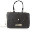 Love Moschino Jc4210pp0a, Borsa a tracolla Donna, Nero (Black Pebble), 10x20x28 cm (W x H x L)