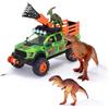 Dickie Toys Dickie - Ford Raptor Dino Hunter cm 25, 203837026, + 3 anni, con luci e suoni, inclusi 3 dinosauri e personaggio