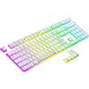 Ranked Pudding Tasti PBT | 112 Layout ANSI US e ISO traslucido a Double Shot | Profilo OEM per Tastiera da Gioco Meccanica RGB (Bianco)