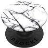 PopSockets PopGrip - Supporto e Impugnatura per Telefoni Cellulari e Tablet con un Top Intercambiabile - Dove White Marble