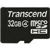 Transcend TS32GUSDC4 Scheda di Memoria MicroSDHC da 32 GB senza Adattatore, Classe 4
