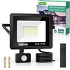Tailcas 30W Faretto LED da Esterno con Sensore di Movimento, IP66 Impermeabile Faretti LED da Esterno con Telecomando, 2700LM Luci Faretto LED Interno ed Esterno per Giardino, Cortile, Garage