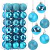 Taeku Palline di Natale, 36Pcs 4cm Infrangibili Albero di Natale Palla Decorazioni Opache Ornamenti con Ganci per Partito di Nozze di Vacanza (Smeraldo)