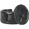Radicaln Sottobicchieri in marmo per bevande fatte a mano, rotonde per tazze da caffè calde, sottobicchieri per ufficio, accessori da cucina, 8,9 cm, colore nero