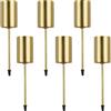 Wishstar Portacandele, Candelieri Metallo Bronzo Conici, Candelieri Lume Candela La Cena,Portacandele per Corona dell Avvento 6 Pezzi,Portacandele Corona Avvento,Candelabro per Corona dell'Avvento