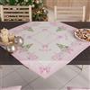 PETTI Artigiani Italiani - Centrotavola Natalizio, Centrotavola da Tavolo Cucina Natalizio, Runner Centrotavola 90x90 cm, Centrotavola Gnomo Rosa, 100% Made in Italy