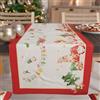 PETTI Artigiani Italiani - Runner da Tavola Natalizio, Runner Natalizio, Runner Cucina 140x40 cm, Runner Natalizo Elegante Gnomo, 100% Made in Italy