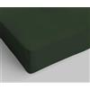 Italian Bed Linen Max Color, Lenzuolo sotto, Verde Oliva, 1 Posto